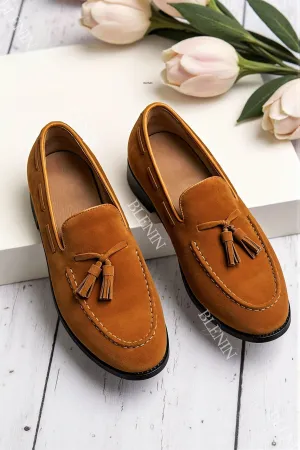 Old Money Men's Vintage Classic Tassel Slip On Loafers With Assorted Colors